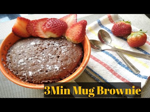 Mug Brownie|3 Minute Microwave Brownies in a Mug| Simple Chocolate Brownie|mug meal