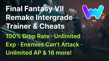 Final Fantasy VII Remake Trainer +20 Cheats (100% Drop Rate, Edit Gil, Unlimited Exp, & 17 More)