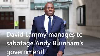 Even when he has been chucked out of the cabinet, David Lammy still causes chaos for the government!