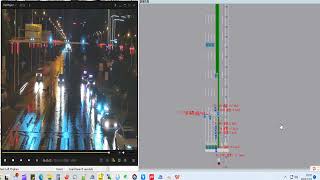 Camera Integrated Radar Night View at City Intersection Demo Video