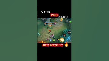 “Valir Pokes the New Captain! 🔥 Julian Can’t Get Close! #mlbb  #valir #julian  #shorts