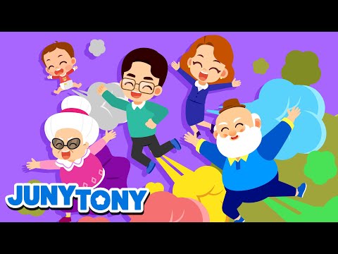 We Are a Gassy Poopy Family | The Funny Fart Family | Kids Songs | JunyTony