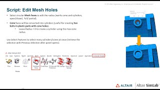 SimLab - Script Exchange- Edit Mesh Holes