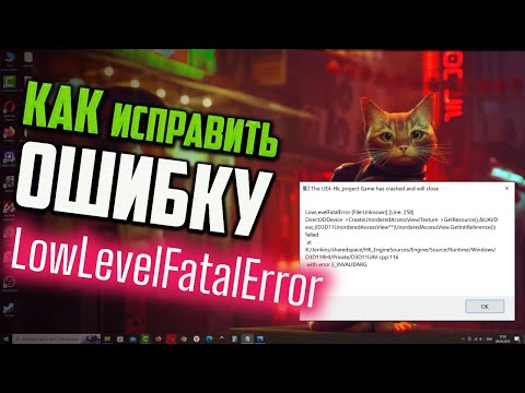 Как исправить ошибку LowLevelFatalError при запуске Stray