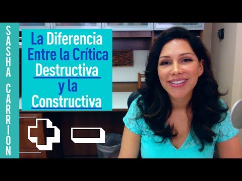 Vídeo: Com Distingir La Crítica Constructiva De La Destructiva