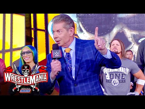 Mr. McMahon welcomes WWE Universe to WrestleMania: WrestleMania 37 – Night 1 (WWE Network Exclusive)