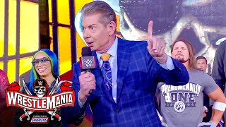 Mr. McMahon welcomes WWE Universe to WrestleMania: WrestleMania 37 – Night 1 (WWE Network Exclusive) screenshot 5