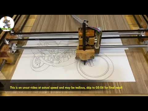Amazing high speed DIY pen plotter powered part#2