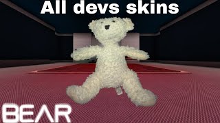 All new developers skins in bear alpha | Roblox