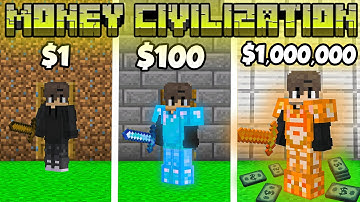 Minecraft, but I Join MONEY Civilization - FULL MOVIE