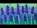 Lavender Field / Floral / Simple Abstract Painting / Tutorial / Acrylic / Easy For Beginners