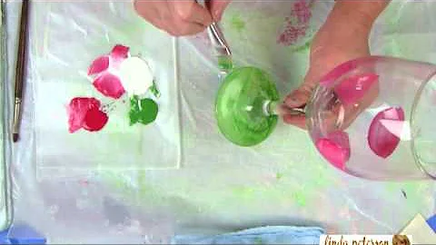 How to Paint a Watermelon Themed Glass Goblet by L...