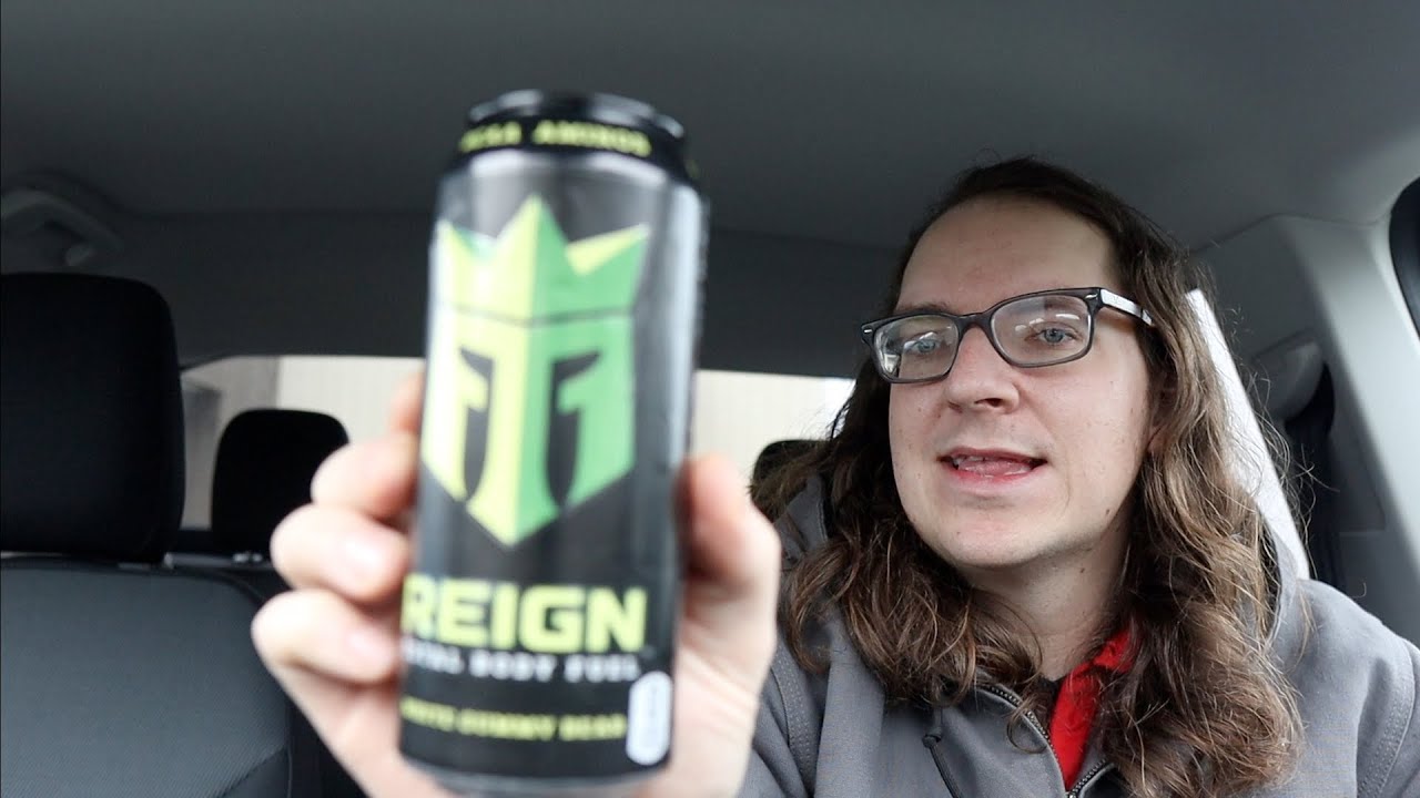 Reign white gummy bear energy drink review YouTube