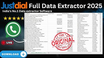 Justdial Data Extractor Original 2025 Free | India