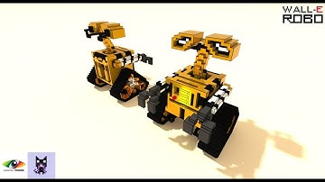 MagicaVoxel Tutorial | How To Create Robot | Wall-e Voxel Art 0.99