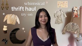 whimsical try-on thrift haul ⏾⋆.˚ home decor, clothing