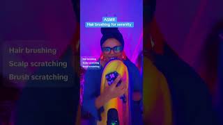 ASMR hair brushing for relaxation #serenitybeats #asmrscratching