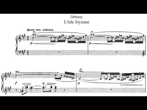 Claude Debussy - L'isle joyeuse [With score]