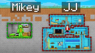 Mikey TINY vs JJ GIANT Bunker Survival Battle in Minecraft (Maizen)