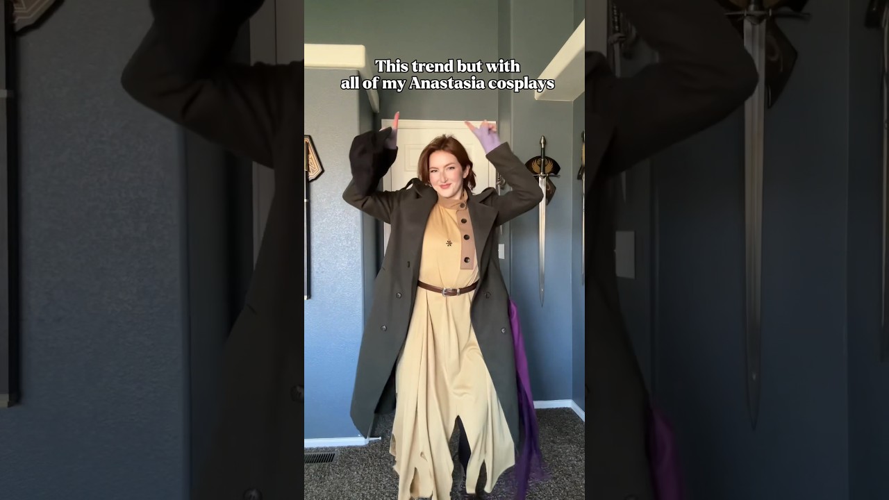 7 outfits down, 2 to go! All of the Anastasia costumes I’ve made so far ✨