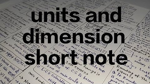 units and dimensions chapter short notes || formula sheet | #physics #neet2025 #iitjee #shortnotes