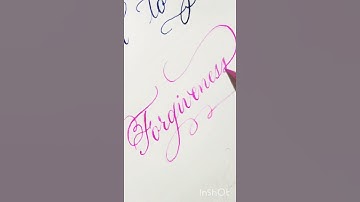 Pointed Pen Calligraphy