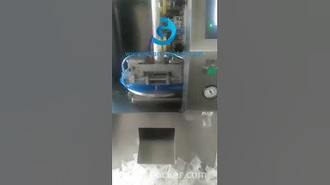 Pyamid triangle tea bag vertical film cutting bag filling sealing video machine