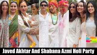 Shabana Azmi Javed Akhtar, Ali Fazal, Richa Chadha, Divya Dutta, Dia Mirza At Holi Party
