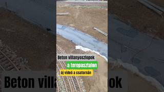 Beton villanyoszlopok beépítése #modelling #train #h0scale #railway #modellbahn #modellbau #modelle