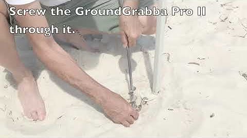 How to Secure a Gazebo Ez-Up using Screw In Beach Stakes