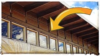 Our Straw Bale House Get Even MORE GLASS! Day 39 @theupsideofdownsizing