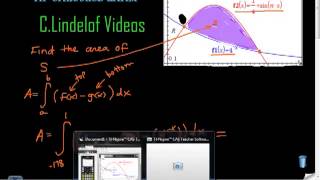 AP Calculus Calculator Section Free Response Area Between Curves