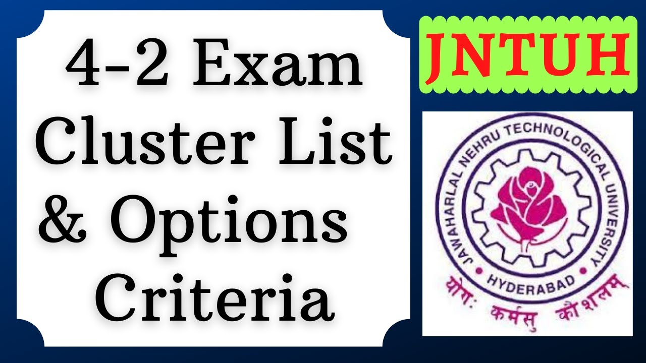 JNTUH revised cluster lists for 4-2 exam centers of B.Tech/B.Pharmacy|| jntuh latest updates 2021