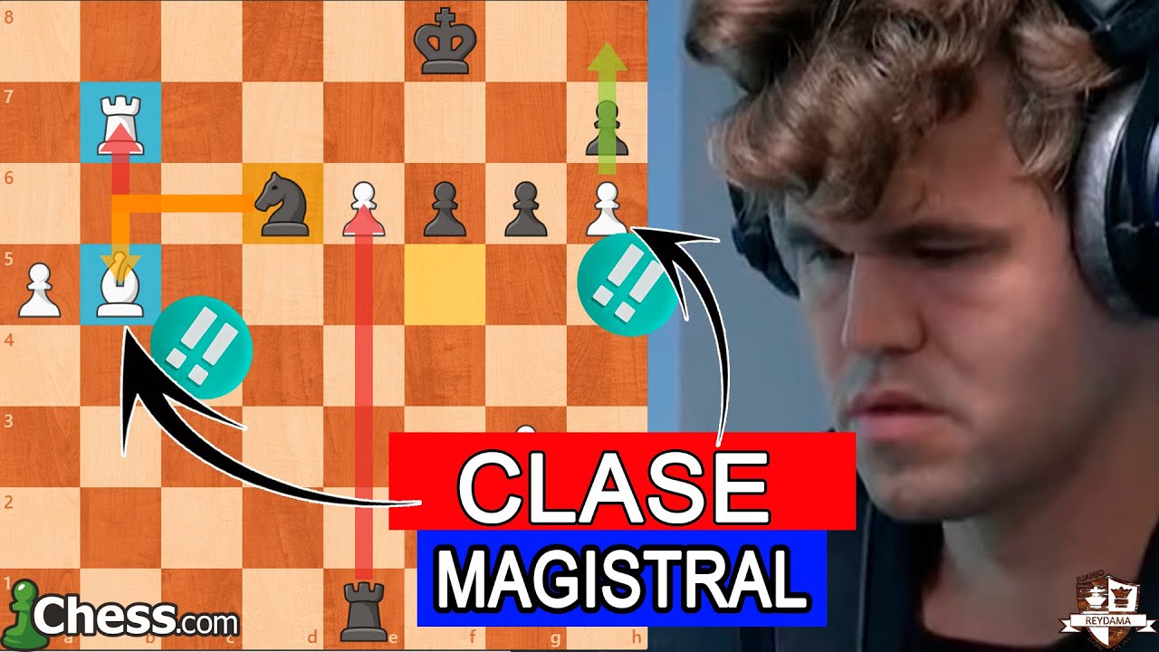 SACRIFICA ALFIL Y TORRE PARA LOGRAR EL PODEROSO PEÓN ALPHA ZERO! Magnus Carlsen Vs Oleksandr Bortnyk
