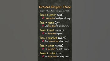 Present Perfect Tense Made Easy | Simple Sentences + V1 Verbs in Parentheses