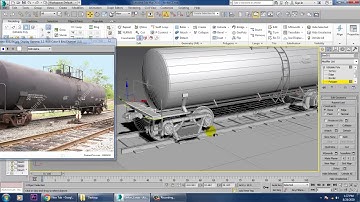 Tutorial on Modeling and texturing a Train Tanker Car in 3dsmax.( Part 7)