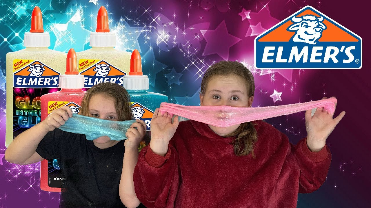 We Make Elmer's Glow In The Dark Glue Slime - Its Great - YouTube