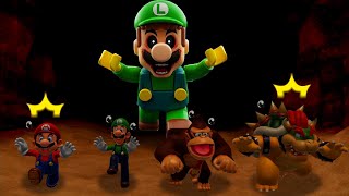 Super Mario Party Jamboree Western Land - Mario Vs Luigi Vs Dk Kong Vs Bowser Master Com