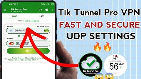 How To Setup Tik Tunnel Pro VPN with UDP Settings For Fast and Secure Online Browsing 