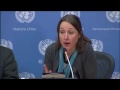 UN Press Briefing on Syria Featuring Eva Bartlett, Independent Canadian Journalist