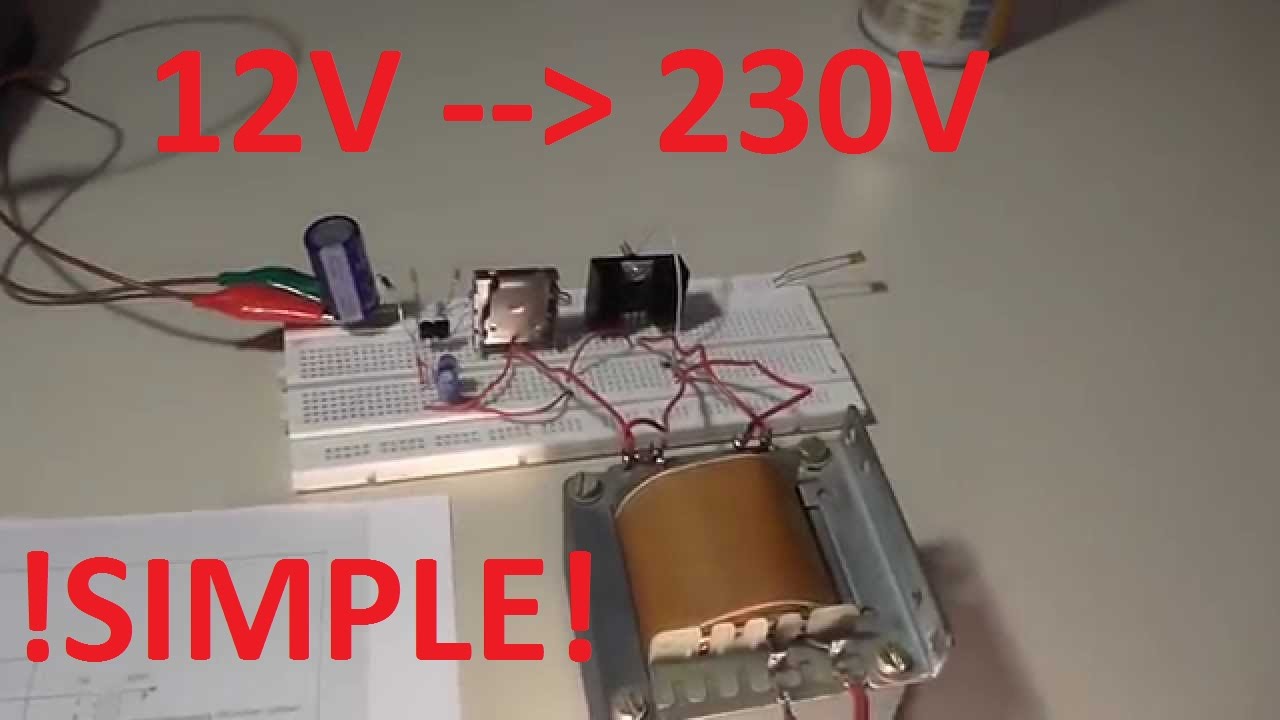 Wechselrichter 12V zu 230V bauen 