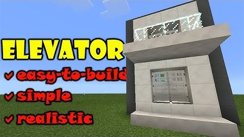 ELEVATOR TUTORIAL | Minecraft PE Slime Piston Up and Down Elevator | #pinoyyoutubersrule