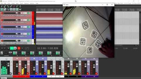Generative music with fiducials (Pd to Reaper)