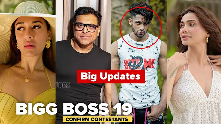 bigg boss 19 contastants list | bigg boss season 19 | #biggboss19