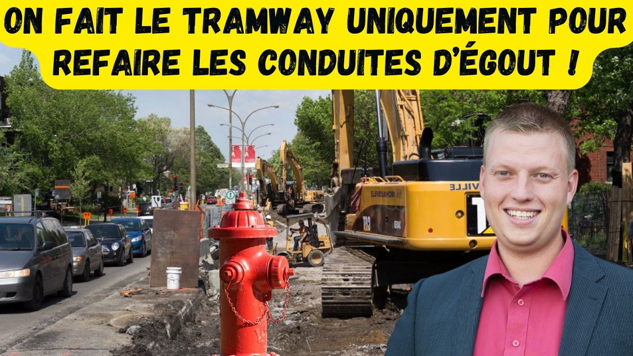 On fait le tramway uniquement pour refaire les conduites d’égout !