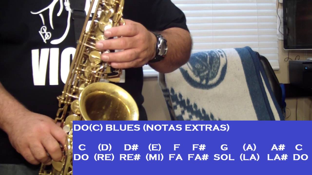 LAS 12 ESCALAS DE BLUES TUTORIALES PARA EL SAX ALTO SANTIAGO