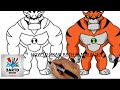 How to draw Rath from Ben 10. Ben 10 drawing.