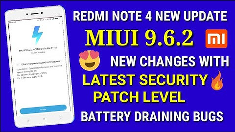 Miui 9.6.2.0 NCCMIFD | Redmi note 4 new update miui 9.6.2 | battery performance | miui 9.6.2 update