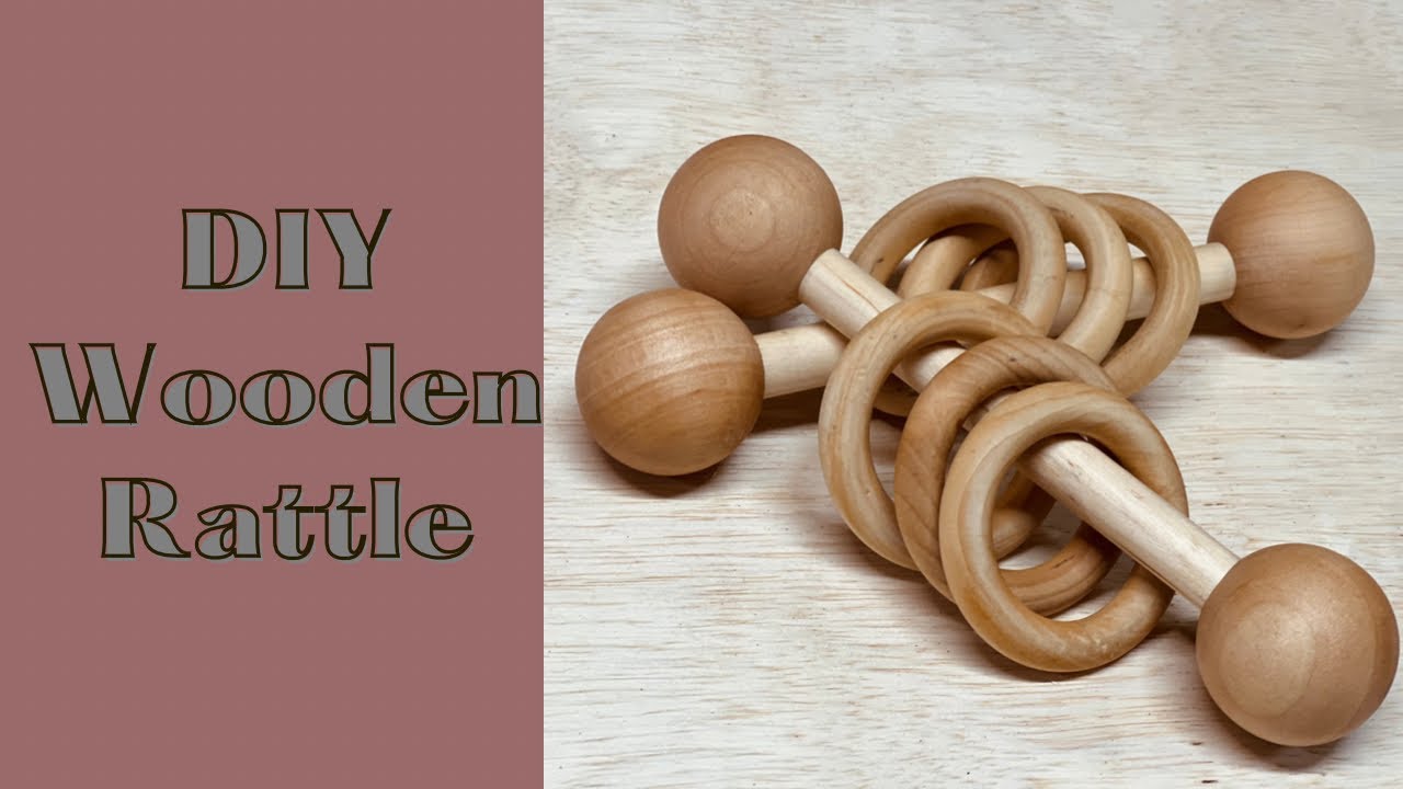 Super EASY Wooden Rattle / Baby Gift - YouTube