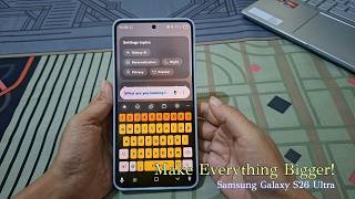 How to Make Text and Icons Larger with Easy Mode on Samsung Galaxy S26 Ultra